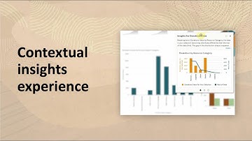 Contextual insights experience in Oracle Analytics