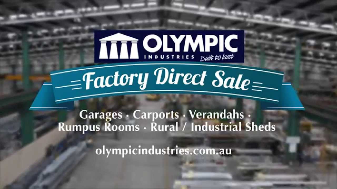 Olympic Industries Factory Direct Sale Garages Youtube