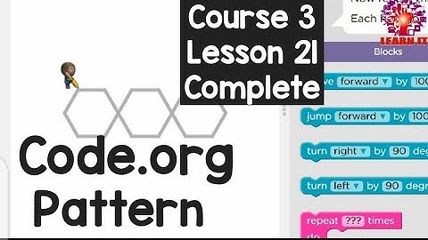 Code.org lesson 21course 3 pattern//Code.org lesson 21//code.org tutorial for begginers