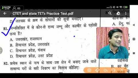 #03 CTET/TET 2019 Environmental Studies Live Test | Online Partner