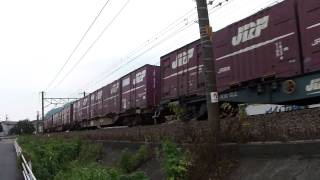 EF66 126号機[吹]牽引3075レ 用宗駅～安倍川駅間通過