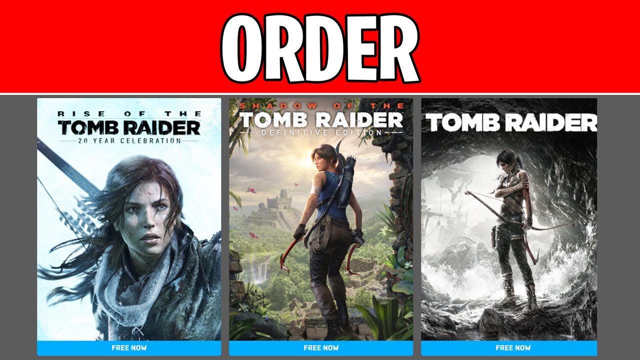 Tomb Raider Games in Order (New Tomb Raider Trilogy) YouTube