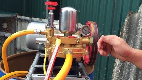 Hướng dẫn cách điều chỉnh áp lực máy rửa xe dây đai...