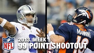 Tony Romo \& Peyton Manning Put up 99 Points in 2013 | NFL Classic Shootout