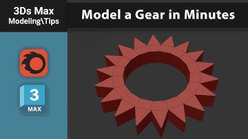 From Cylinder to Gear | Quick Modeling Technique in 3ds Max