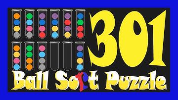 Ball Sort Puzzle Level 301 🎯No Extra Tubes😂Game Walkthrough😘