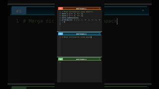 Merge-Dictionaries-via-3-Methods #merge