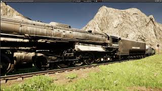 Big Boy и GG1 в Unreal Engine 4 "этюд с Landscape Auto-Material-ом"