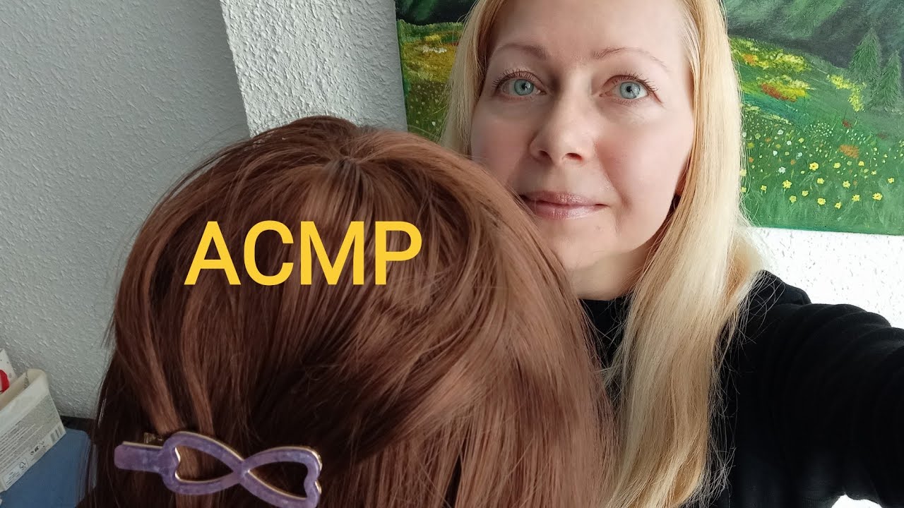 АСМР Причёска , Расчёсывание волос. Парикмахер.Ролевая игра. Шёпот.