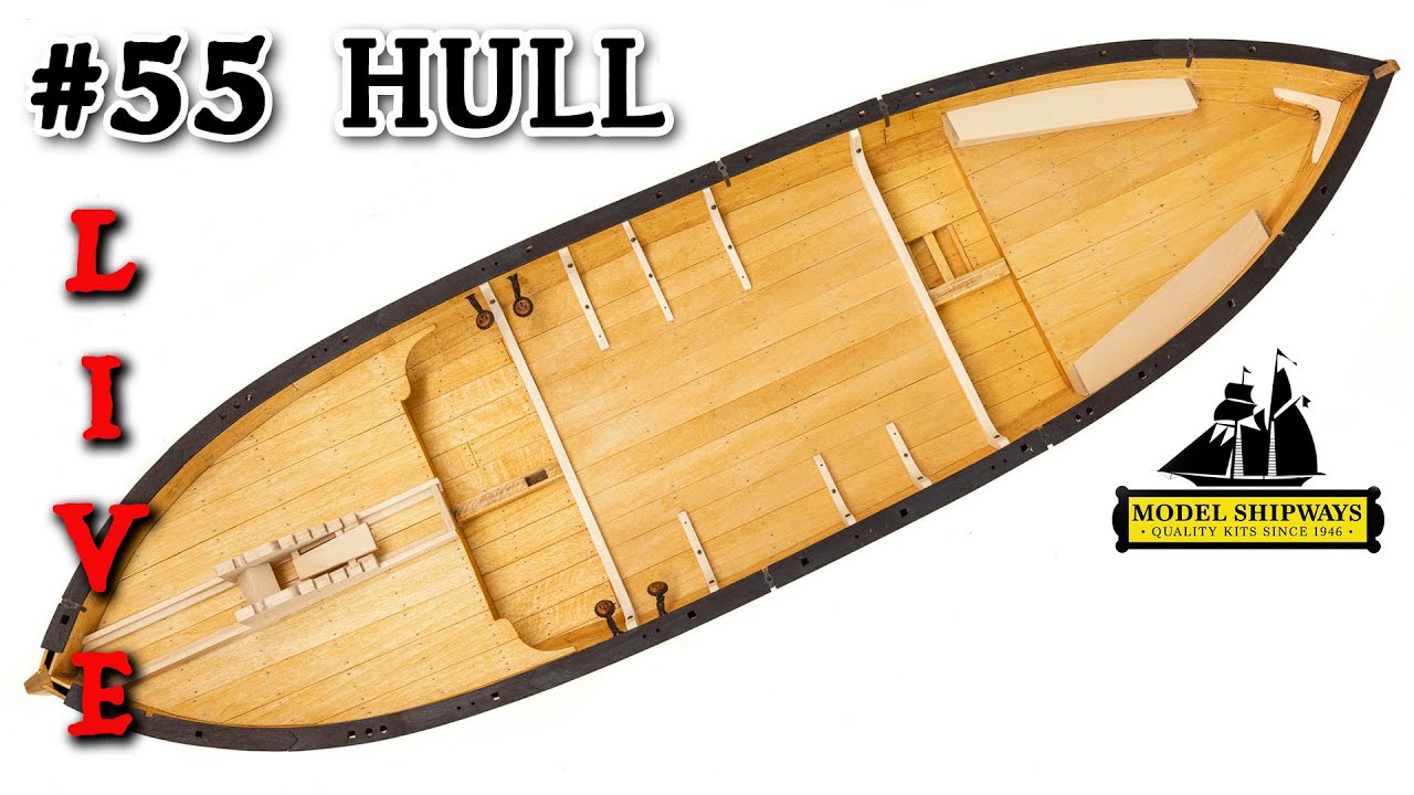 Ep. 55 - GROUP BUILD - COMPLETING the HULL - Gunboat PHILADELPHIA (1776) -Model Shipways KIT
