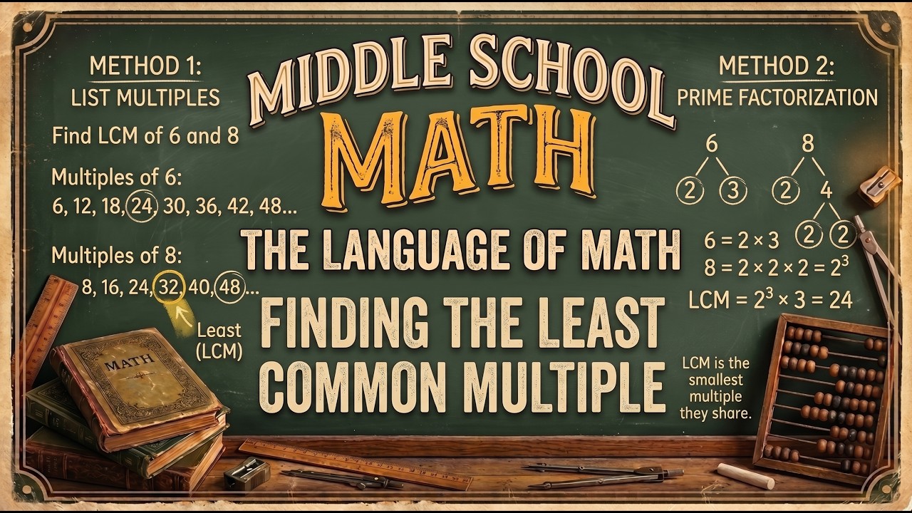 Finding the Least Common Multiple LCM - YouTube
