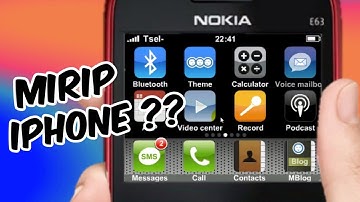 Nokia Symbian e63 | Cara Membuat Tampilan IPhone Nokia e63 | how to make iphone nokia e63 display