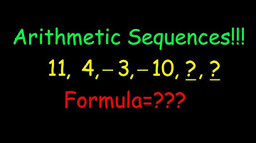 How to find arithmetic sequences given first three terms algebra 2 honors regents common core 9 4 mc