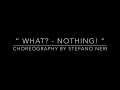  what  nothing  choreography by stefano neri