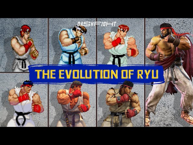 RYU evolution [STREET FIGHTER 1 - STREET FIGHTER V] 