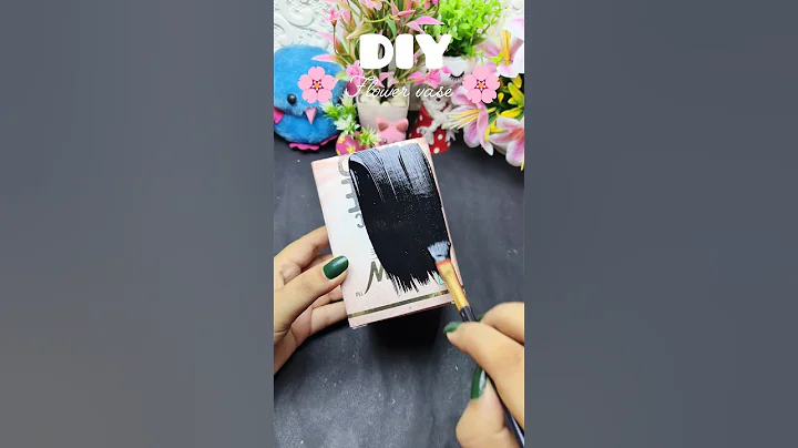 DIY waste box reuse ideas 🌸 #diy #craft #flowervase#trending #ytshorts #yt #shorts #youtubeshorts
