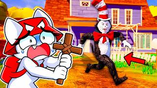 Sobrevivi A El Gato En El Sombrero De Hello Neighbor 😺🎩 (FNAF Mod)