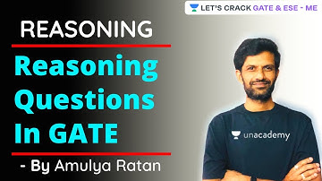 Reasoning Questions For GATE | Reasoning | GATE/ESE 2021 Exam Preparation | Amulya Ratan