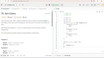 Sort Colors LeetCode | Easy Java Solution Explained in 5 Mins | Coding Interview Prep #MCodeLearner