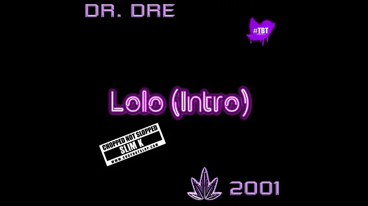 Yall Boyz Didn't See This Intro Comin - Dr. Dre / Chopstars / DJ Slim K (Chopnotslop Remix )