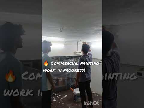 Commercial Space Painting Transformation 🎨 | Liberty Garden Malad West #youtubeshorts #painting