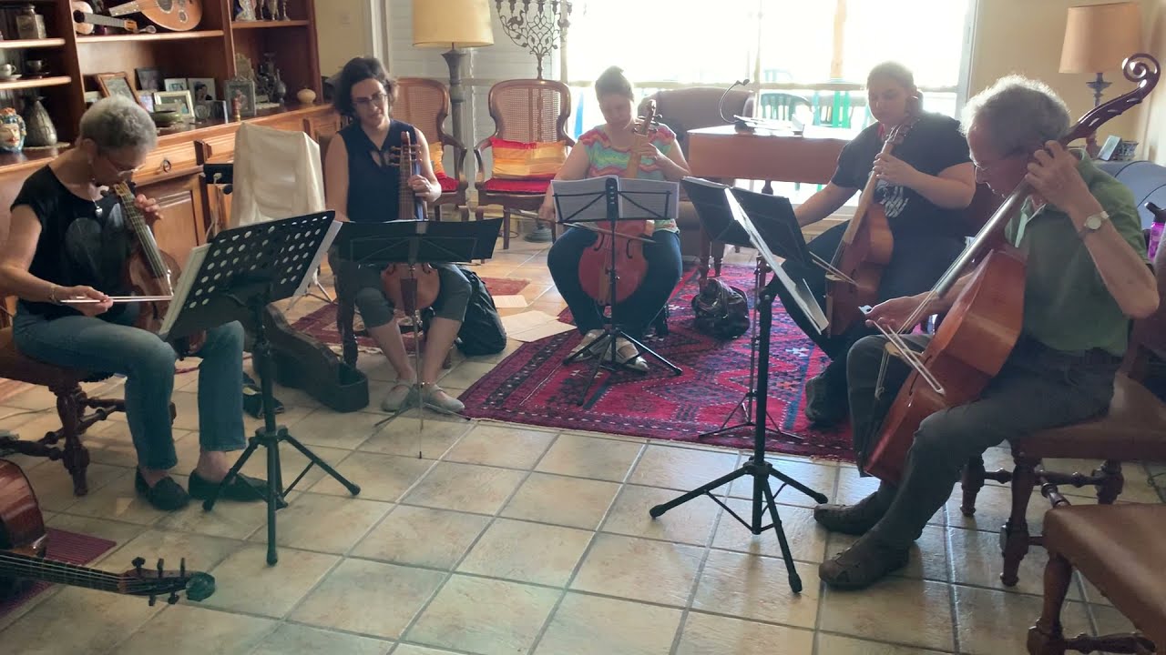 PHOENIX rehearsing Leonora Duarte's Sinfonia 6 for 5 viols YouTube