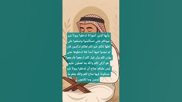 سورة النور ٢٧-٢٩