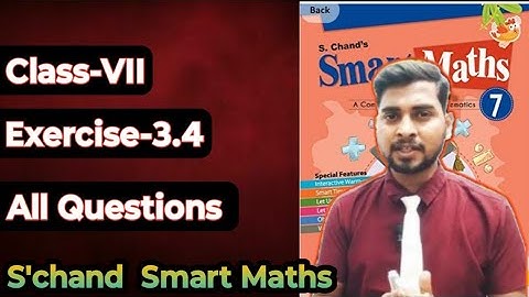 Chapter-3 Data Handling  || Exercise-3.4 || S