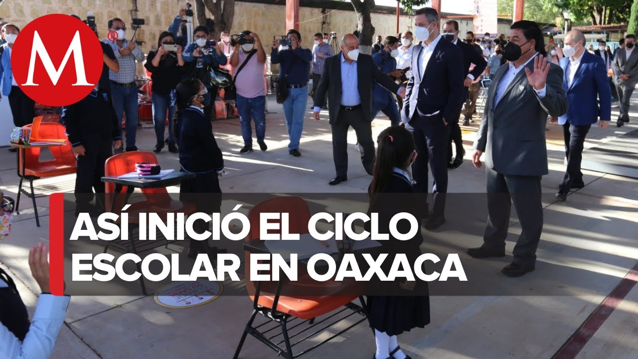 Tras 17 meses, en Oaxaca alumnos regresan a clases presenciales - YouTube