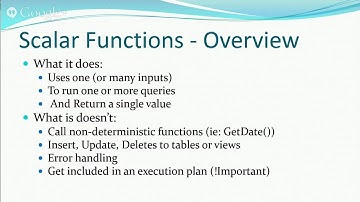 TSQL: Time, Logical Functions User Defined Functions