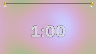 1 Minute Countdown Timer 🤴➡️👸 | Fairy Tale Emoji Progress Bar