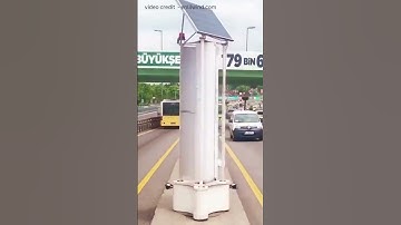 Deze windturbine wekt energie op uit passerende auto’s – Geniaal!