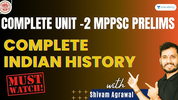यह Question जरूर लगा कर जाइये | COMPLETE UNIT 2 | MPPSC PRELIMS 2022  | Shivam Sir | Unacademy