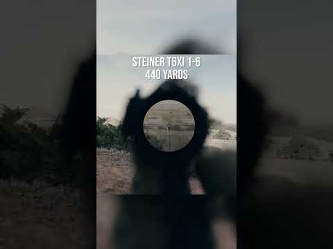 Steiner T6Xi 1-6 at 440 yards with .223 77gr HPBT from HOP Munitions. #Shorts #Steiner #HOPMunitions