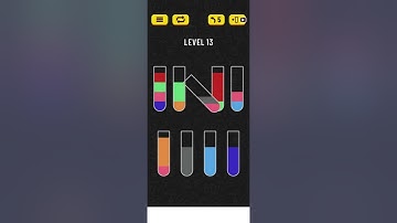 water sort puzzle level 13 solution