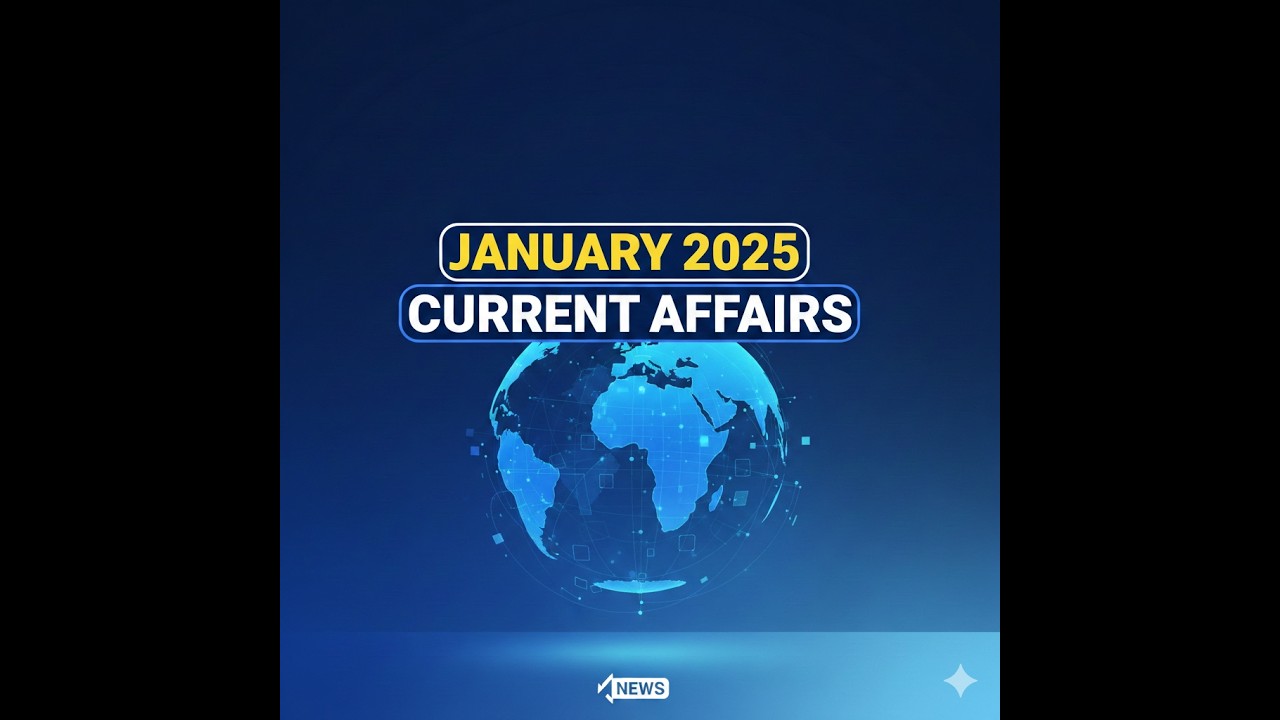 JANUARY 2025 MONTHLY CURRENT AFFAIRS | TOP 150 CURRENT AFFAIRS# ...