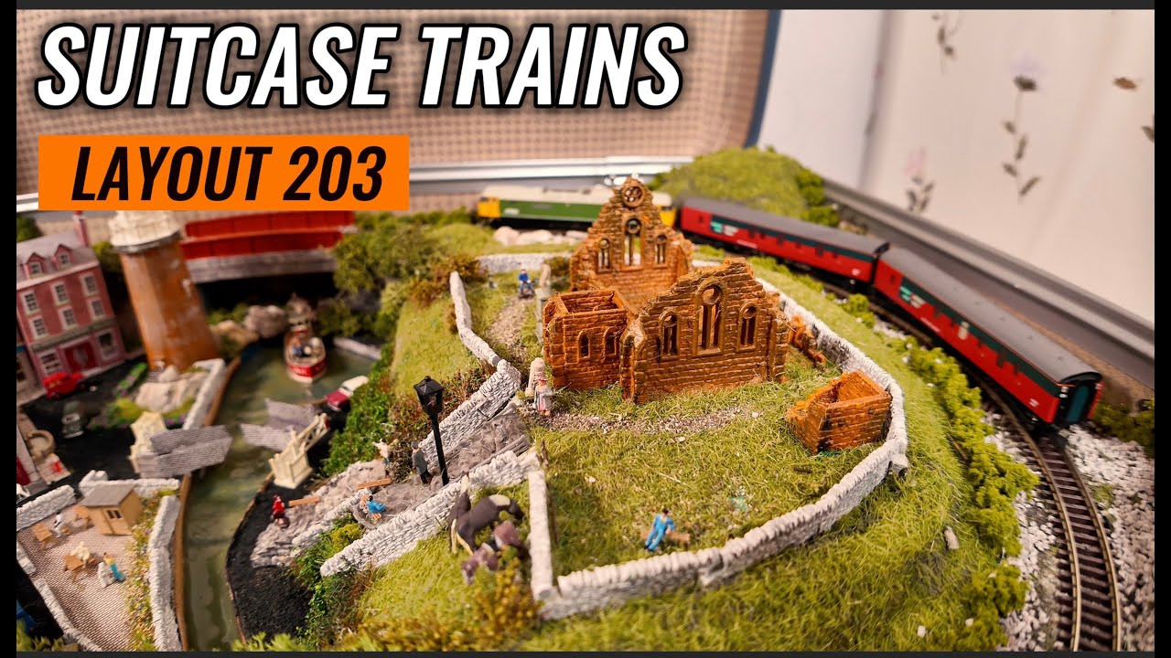 SUITCASE TRAINS - LAYOUT 203 - YouTube