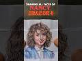 Drawing All Faces of Nancy Wheeler from strangers things 😱❤️ #strangerthings #art #nancy #steve
