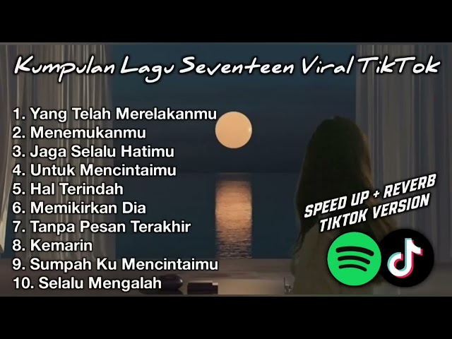 KUMPULAN LAGU SEVENTEEN YANG LAGI VIRAL, LAGU SAD VIBES | SPEED UPu0026VERSI TIKTOK🔥 class=