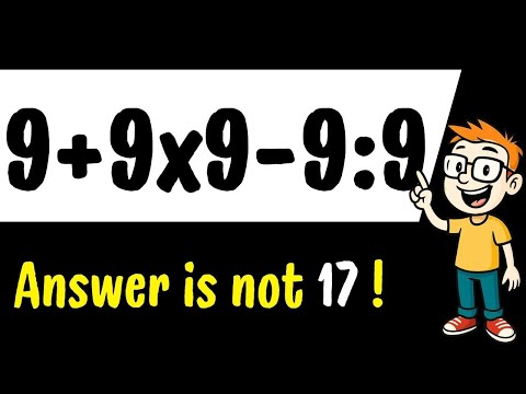 هل يمكنك حل هذه المسألة الرياضية المنتشرة ٩ ٩ ٩ ٩ ٩