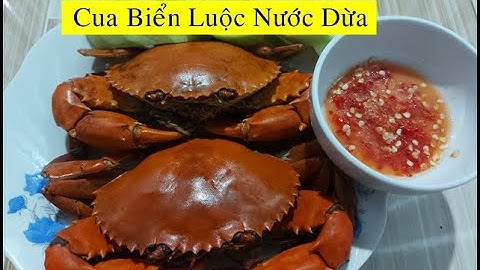 CUA BIỂN LUỘC NƯỚC DỪA - Cách luộc cua biển với nước dừa  ngon, ngọt thịt và dễ làm