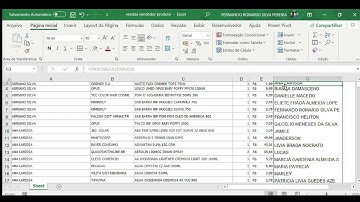 #Excel: função unico, somase