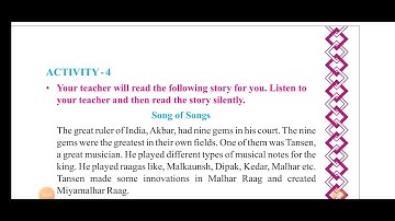 std 8 english unit 2 activity 4 "song of songs part 1"