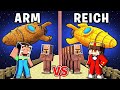 Semlaki und Billy: ARM vs REICH RAUMSCHIFF BATTLE in Minecraft!