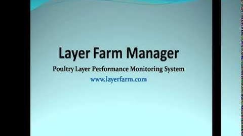 Layer Farm Manager
