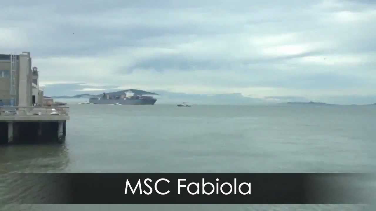 Msc Fabiola Entering San Francisco Bay, as seen from Pier 9 S.F.