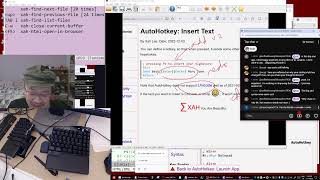 Xah Ep708 Emacs and AutoHotkey Work Session