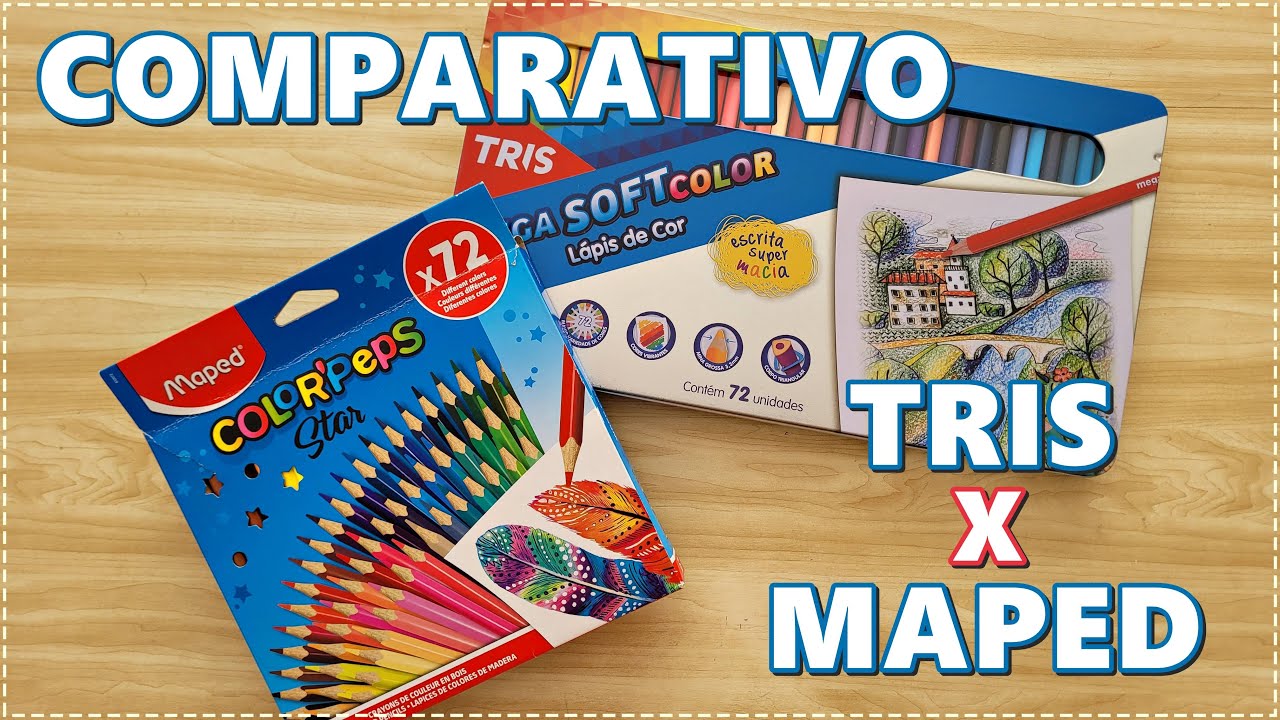 COMPARATIVO Tris X Maped – 72 cores