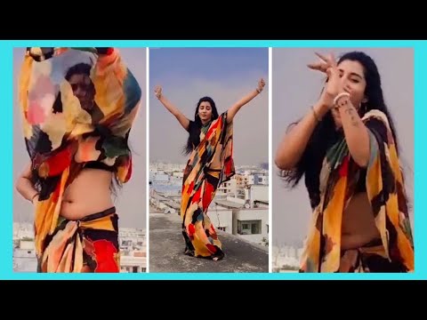 || BEAUTY ANCHOR VISHNU PRIYA HOT NAVEL SHOW TWO TWO TWO SONG DANCE STUNNING VIDEO  || #VishnuPriya