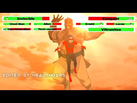 Invincible vs. Conquest (Second Fight) with healthbars (2/3)